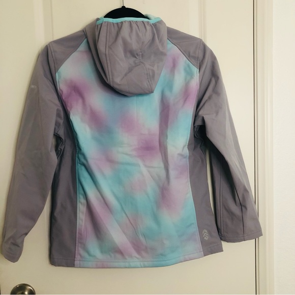 NWT New Girls Free Country Super SoftShel, color mint/purple print - Picture 7 of 16